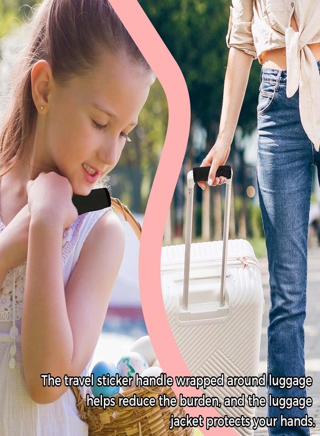 LINYUEARUI 5pcs Luggage Handle Bag, luggages Handles Packaging Comfortable and Soft chloroprene Rubber Luggage identifier Cruise Travel Accessories Carrying Sleeve Handle Cover Airplane Flight Handbag Door - Image 3